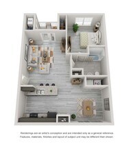 1 Bedroom floor plan